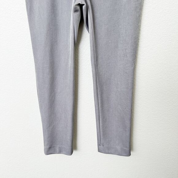 [Topshop] Gray Velvet Slim Straight Ankle Length Trouser Pants Mid Rise Size 6 - Picture 5 of 11